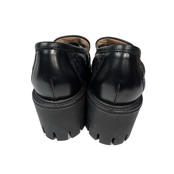GUCCI GG Matelasse Black Leather Women's Shoes 509-032525 - Picture 6 of 10